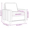 vidaXL Sofasessel Dunkelgrau 60 cm Stoff