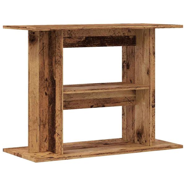 vidaXL Aquariumst&auml;nder Altholz 80x35x60 cm Holzwerkstoff