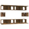 vidaXL 6-tlg. TV-Schrank-Set R&auml;uchereiche Holzwerkstoff