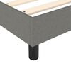 vidaXL Boxspringbett mit Matratze Dunkelgrau 100x200 cm Stoff
