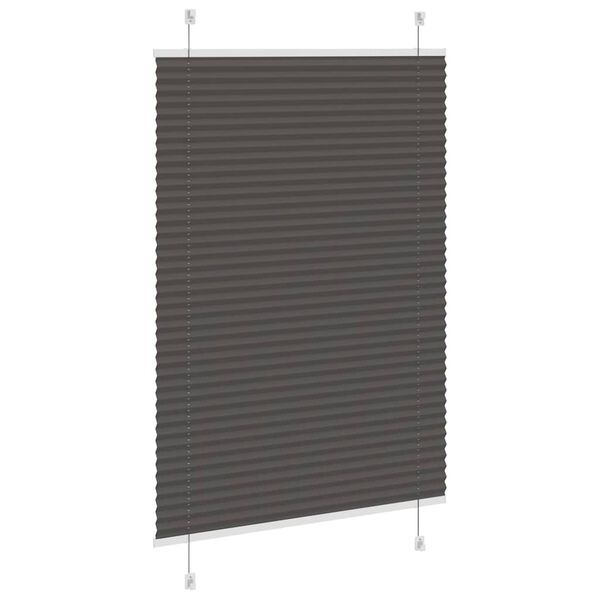 vidaXL Plissee Schwarz 90x150 cm Stoffbreite 89,4 cm Polyester