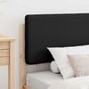 vidaXL Bettgestell mit gepolstertem Kopfteil Schwarz 80 x 200 cm
