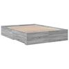 vidaXL Bettgestell mit Schubladen Grau Sonoma 135x190 cm Holzwerkstoff