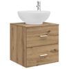 vidaXL Wandmontierte Waschtisch Artisan-Eiche 49,5 x 44,5 x 66,5 cm