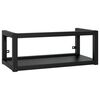 vidaXL Badezimmer Wand-Waschtischgestell Schwarz 79x38x31 cm Eisen