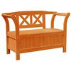 vidaXL Bank Outdoor Braun 119 x 44 x 76 cm Massives Kiefernholz