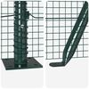 vidaXL Zaunpfosten Gr&uuml;n 25 x 0,6 m (16 x 16 mm Draht) Stahl und PVC