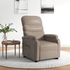 vidaXL Massagesessel mit Aufstehhilfe Cappuccino-Braun Kunstleder