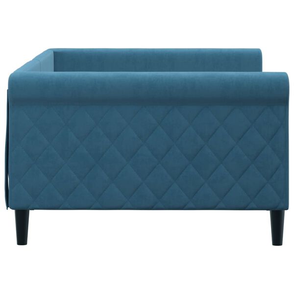 vidaXL Tagesbett Blau 100x200 cm Samt