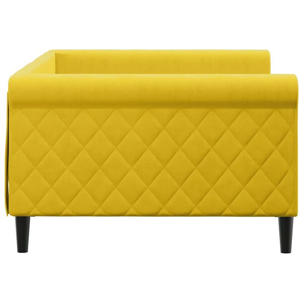 vidaXL Tagesbett Gelb 100x200 cm Samt