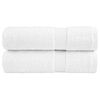 vidaXL Premium Handt&uuml;cher SOLUND 2 Stk. Wei&szlig; 50x100 cm 600 g/m&sup2;