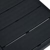 vidaXL Gartenst&uuml;hle 4 Stk. Schwarz HDPE Holz-Optik