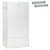 vidaXL R&auml;ucher Ofen 3 pcs 44,5 x 29 x 83 cm Verzinkter Stahl Silber