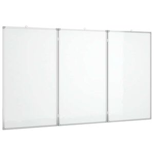 vidaXL Magnetisches Whiteboard Klappbar 120x80x1,7 cm Aluminium