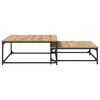 vidaXL Couchtisch 2 pcs Artisan-Eiche Holzwerkstoff