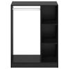 vidaXL Kleiderschrank mit Regal Schwarz Eichen-Optik 77 x 48 x 102 cm