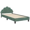 vidaXL Kinderbettgestell mit Kopfteil Meergr&uuml;n 90 x 190 cm Samt