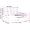 vidaXL Boxspringbett mit Matratze Rosa 200x200 cm Samt