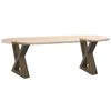 vidaXL Couchtischbeine 2 Stk. Naturstahl 40x(30-31,3) cm Stahl