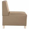vidaXL Modulares Armfreies Sofa 2 pcs Cappuccino 55 x 74 x 82 cm