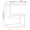 vidaXL Beistelltisch 45x30x60 cm Massivholz Teak