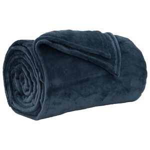 vidaXL Wohndecke Marineblau 150 x 200 cm 0.78 kg Fleece