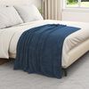 vidaXL &Uuml;berwurfdecke Marineblau 130 x 150 cm Fleece