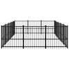 vidaXL Outdoor-Hundezwinger Stahl 14,11 m&sup2;