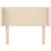 vidaXL Kopfteil mit Ohren Creme 103x16x78/88 cm Stoff