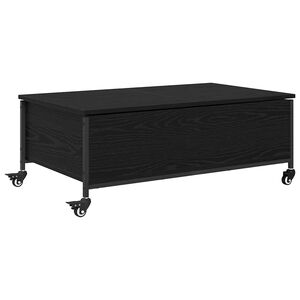 vidaXL Couchtisch Schwarz Eichen-Optik 91 x 55 x 32 cm Holzwerkstoff