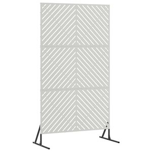 vidaXL Sichtschutz 100 x 50 x 180 cm Edelstahl Silber