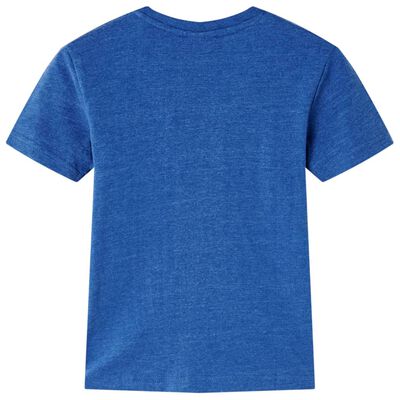 Kinder-T-Shirt Dunkelblau Melange 92