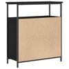 vidaXL Sideboard Schwarz Eichen-Optik 70 x 30 x 80 cm Holzwerkstoff