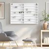 vidaXL Vitrinenschrank Wei&szlig; 100x8,5x75 cm Holzwerkstoff
