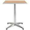 vidaXL Tisch Silber Aluminium und Kunststoff