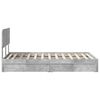 vidaXL Aufbewahrungsbett Beton Grau 135 x 190 cm Holzwerkstoff
