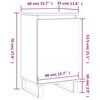 vidaXL Sideboard Betongrau 40x35x70 cm Holzwerkstoff