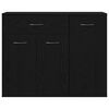 vidaXL Sideboard Schwarze Eiche 88x30x70 cm Holzwerkstoff