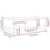 vidaXL Couchtisch R&auml;uchereiche 104x60x35 cm Holzwerkstoff