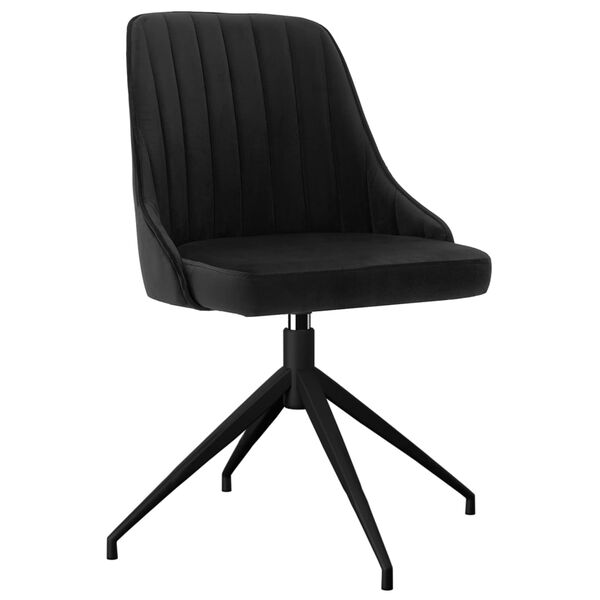 vidaXL Esszimmerst&uuml;hle 6 Stk. Schwarz Samt