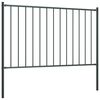 vidaXL Zaunelement Woerden mit Pfosten Stahl 1,7 x 1,25 m Anthrazit