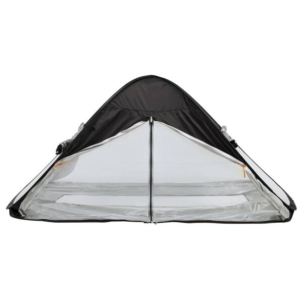DERYAN Pop-up-Bettzelt mit Moskitonetz 200x90x110 cm Schwarz
