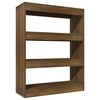 vidaXL B&uuml;cherregal/Raumteiler Braun Eichen-Optik 80x30x103 cm