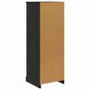 vidaXL Highboard 3 pcs Schwarz Eichen-Optik Holzwerkstoff