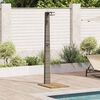 vidaXL Garten Dusche Grau 60 x 80 x 214 cm Poly Rattan