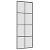 vidaXL Schiebet&uuml;r mit Beschlag 76x205 cm ESG-Glas & Aluminium