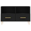 vidaXL TV-Schrank Schwarz 80x36x50 cm Holzwerkstoff