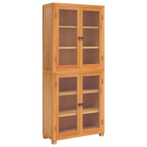 vidaXL Aufbewahrungsm&ouml;bel-Set mit Regal 2 Stk. Natur 80 x 35 x 185 cm