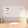 vidaXL Magnettafel Wandmontage Wei&szlig; 80x40 cm Hartglas