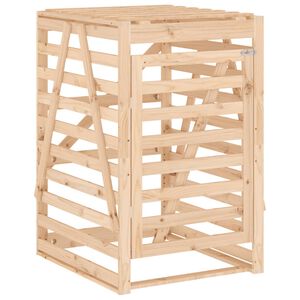 vidaXL M&uuml;lltonnenbox 84x90x128,5 cm Massivholz Kiefer